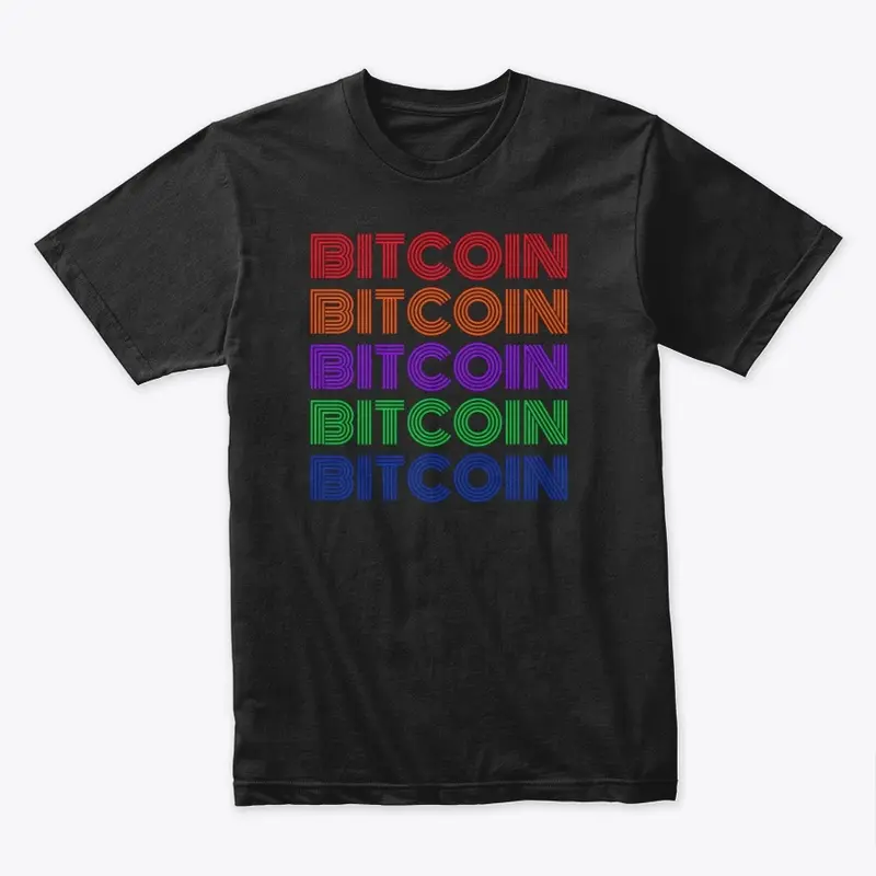 BITCOIN VINTAGE MULTICOLOR DESIGN